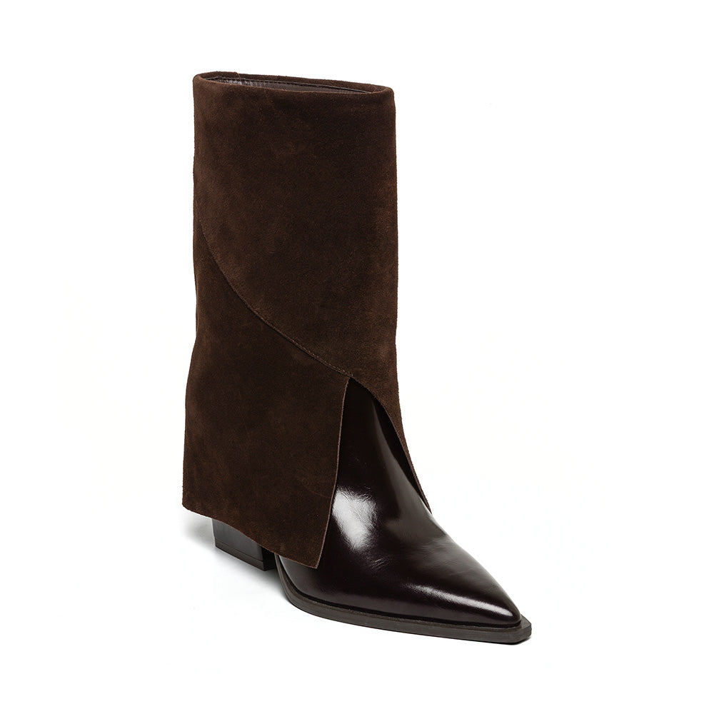 Steve Madden Mccoy bottines chocolat cuir talon 7 cm
