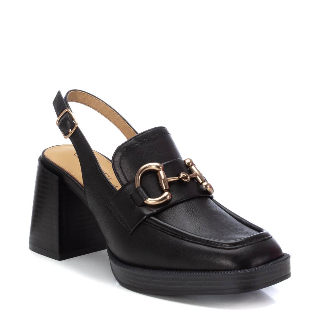 Carmela 16159504 mocassins cuir noir talon 8 cm