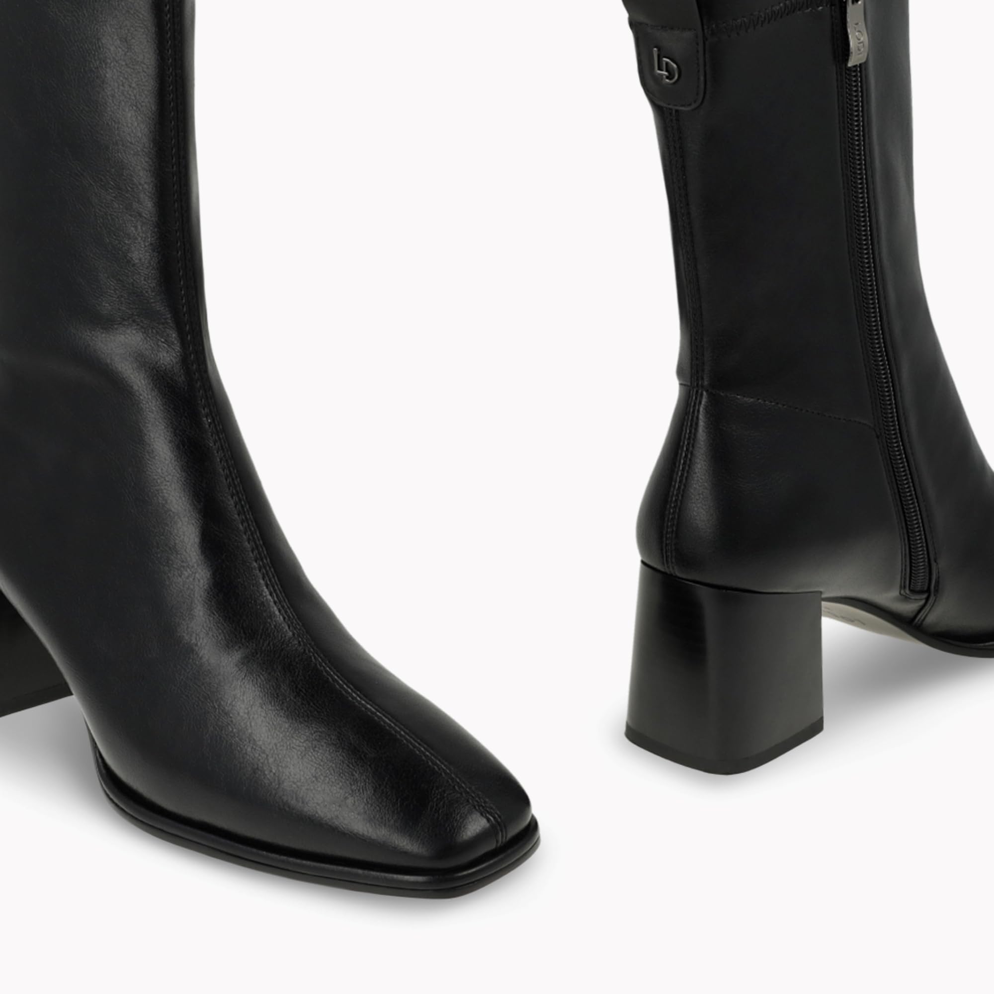 LODI A-HEKA bottines cuir noires talon confort
