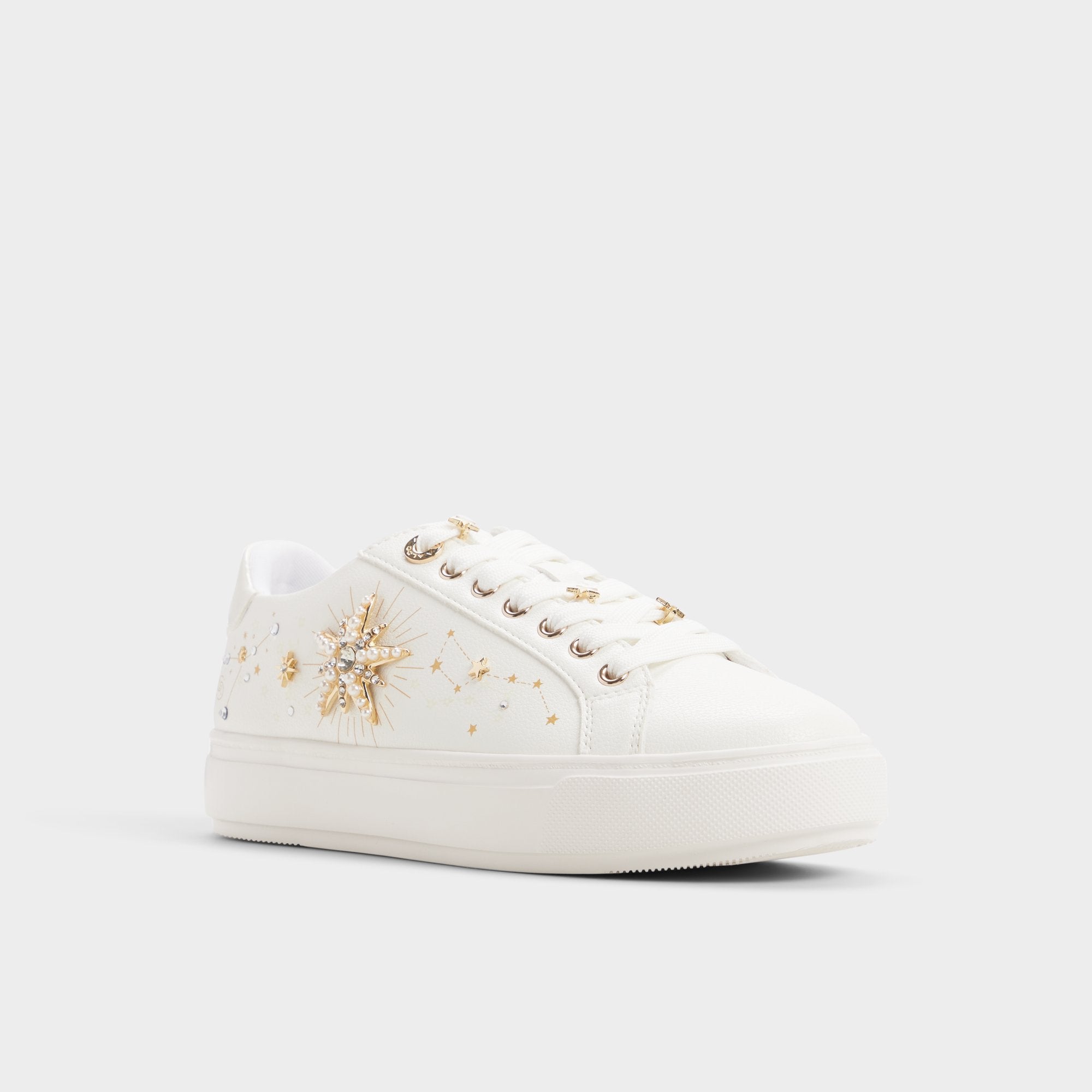 ALDO Starbright escarpins blancs talon mesuré