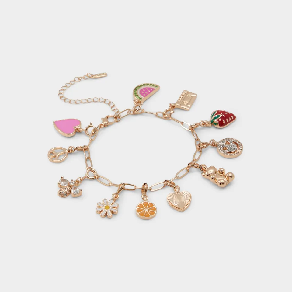 ALDO Happyvibes bracelet charms doré