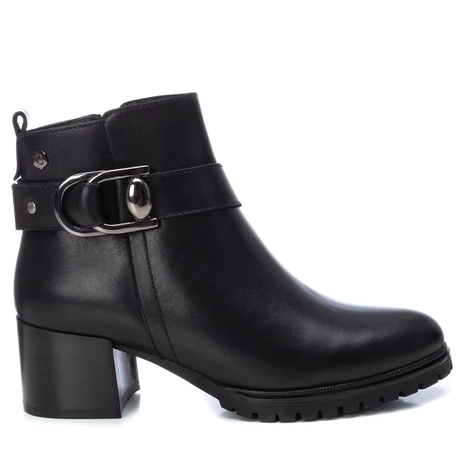 Carmela 16004501 bottines cuir noir talon 6 cm