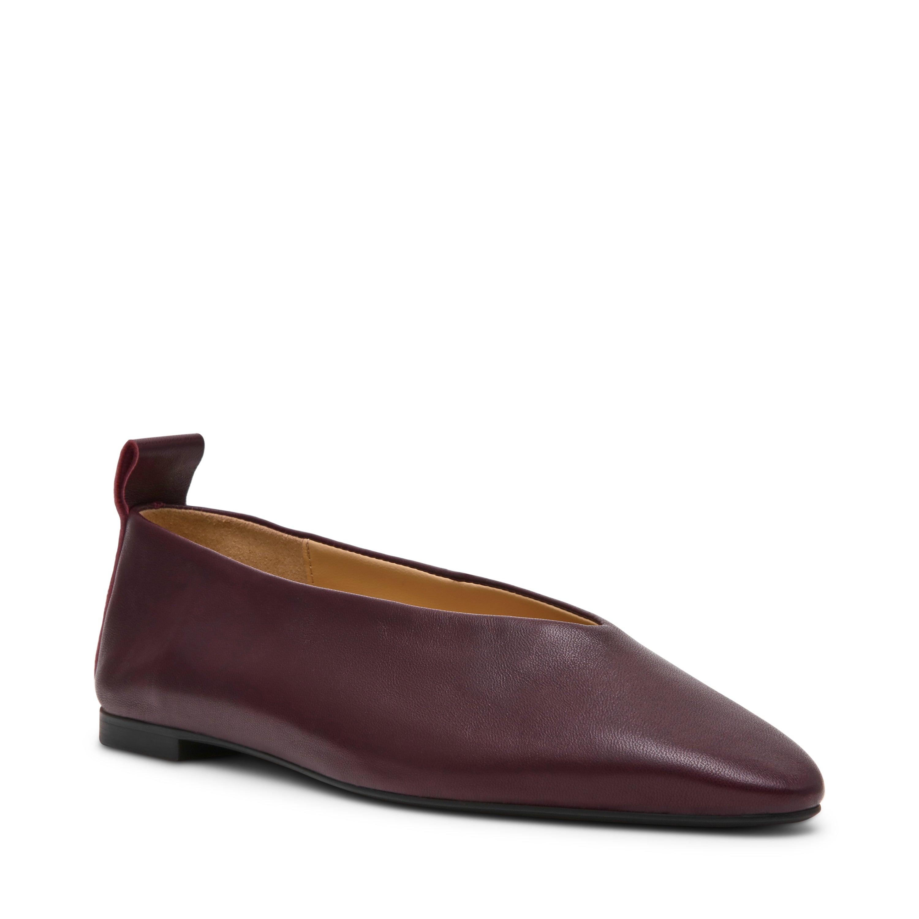 Steve Madden Swanky ballerine prune cuir véritable