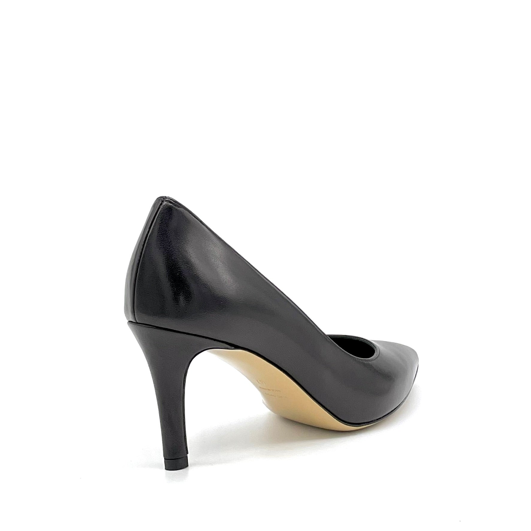 ELATA 55501 escarpin cuir noir talon 7,5 cm