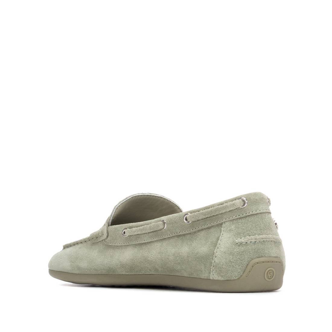 Carmela 16314308 mocassin femme kaki cuir plat
