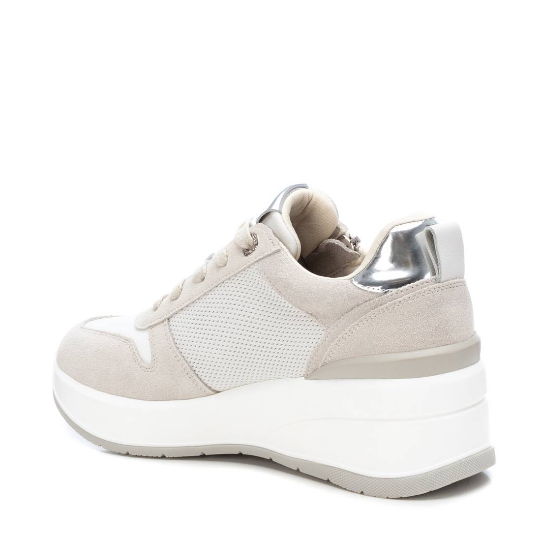 Carmela 16080801 baskets femme blanc cuir compensée