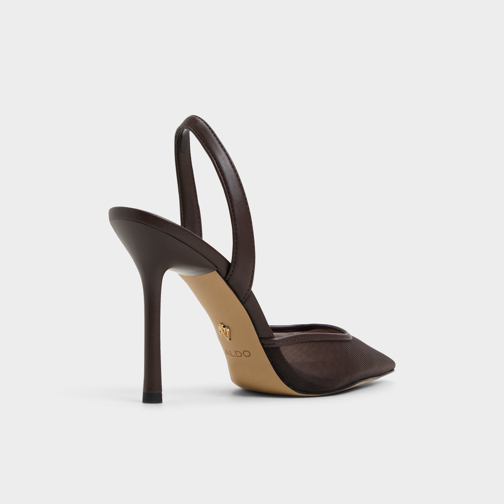 Aldo Berolsen escarpins mesh marron slingback