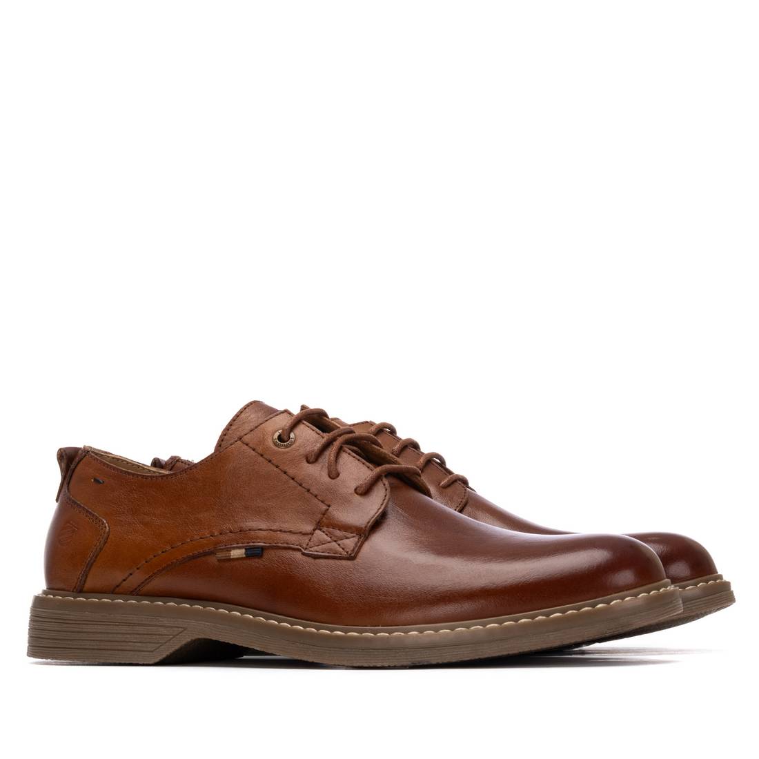 Carmela 16390401 derby cuir camel homme