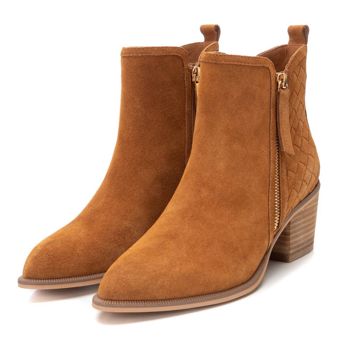 Carmela 16152001 bottine marron cuir zip