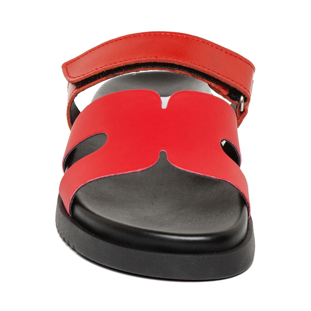Steve Madden Missile-E sandales rouge foncé plates