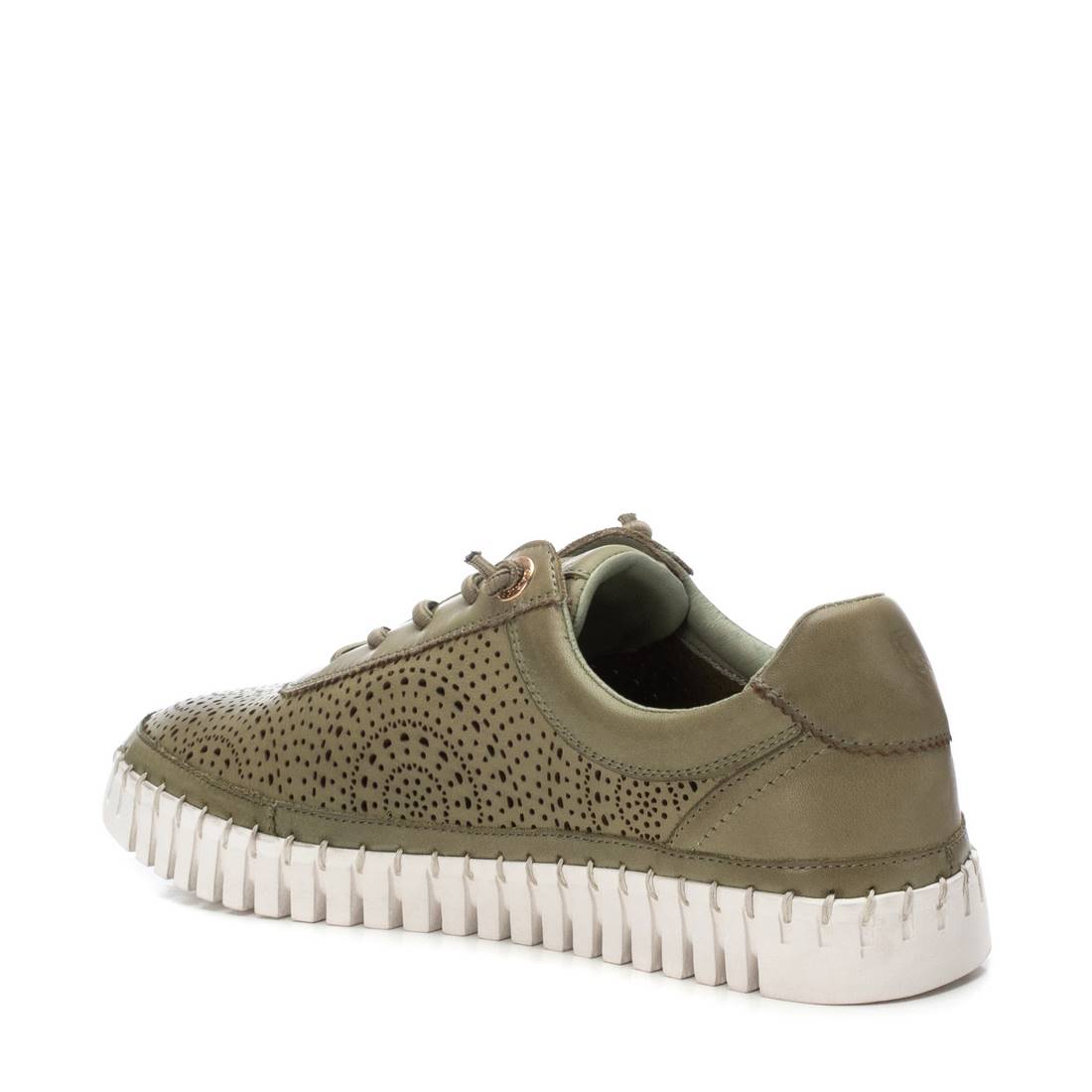 Carmela 16232706 derbie femme kaki cuir ajouré