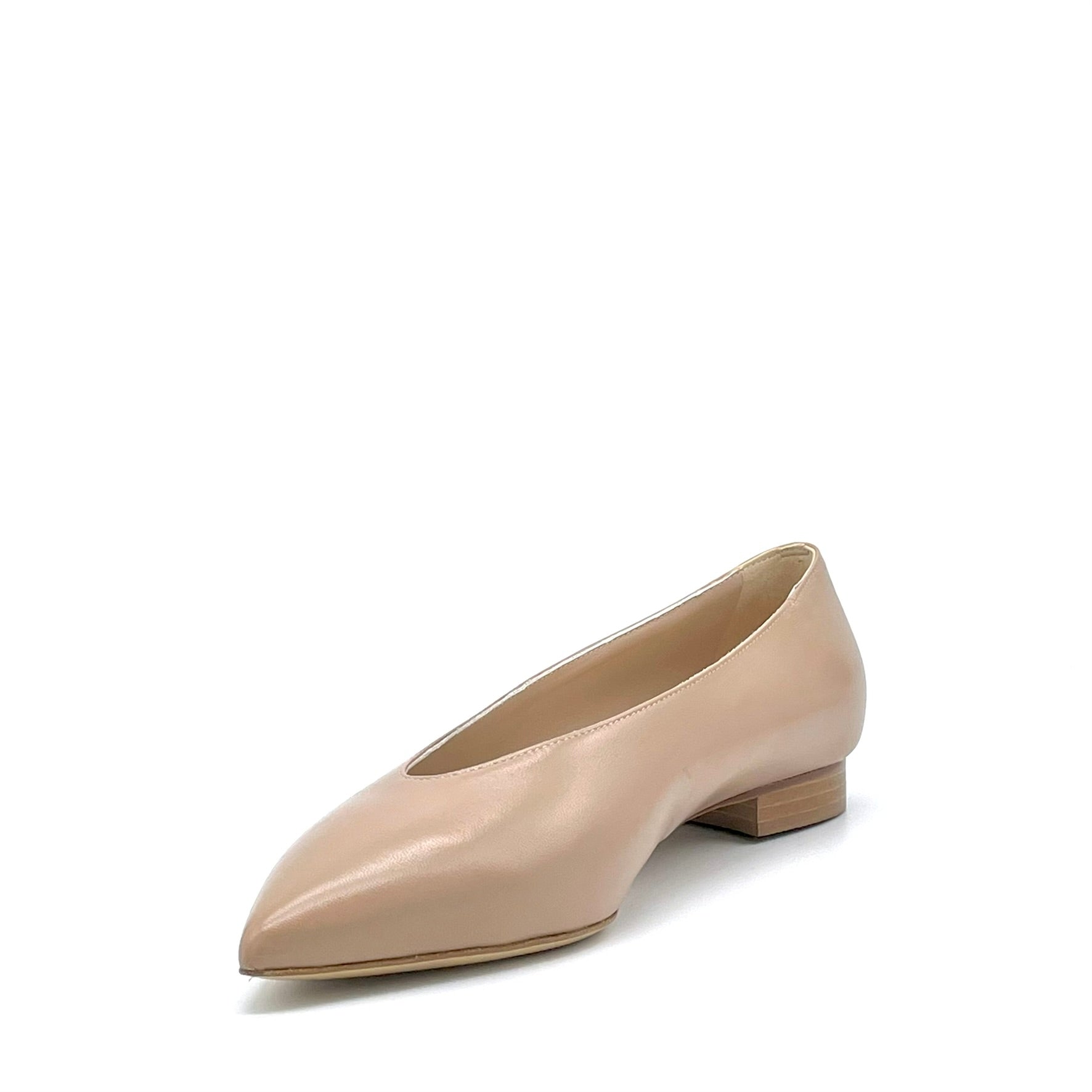 ELATA 26205 ballerine cuir cannelle talon 1 cm