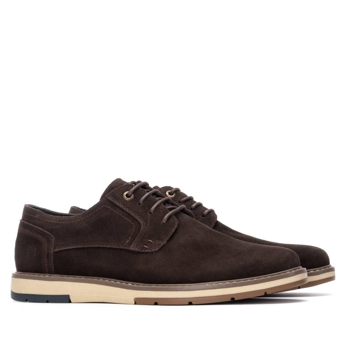 Carmela 16267903 sneaker homme cuir marron lacets