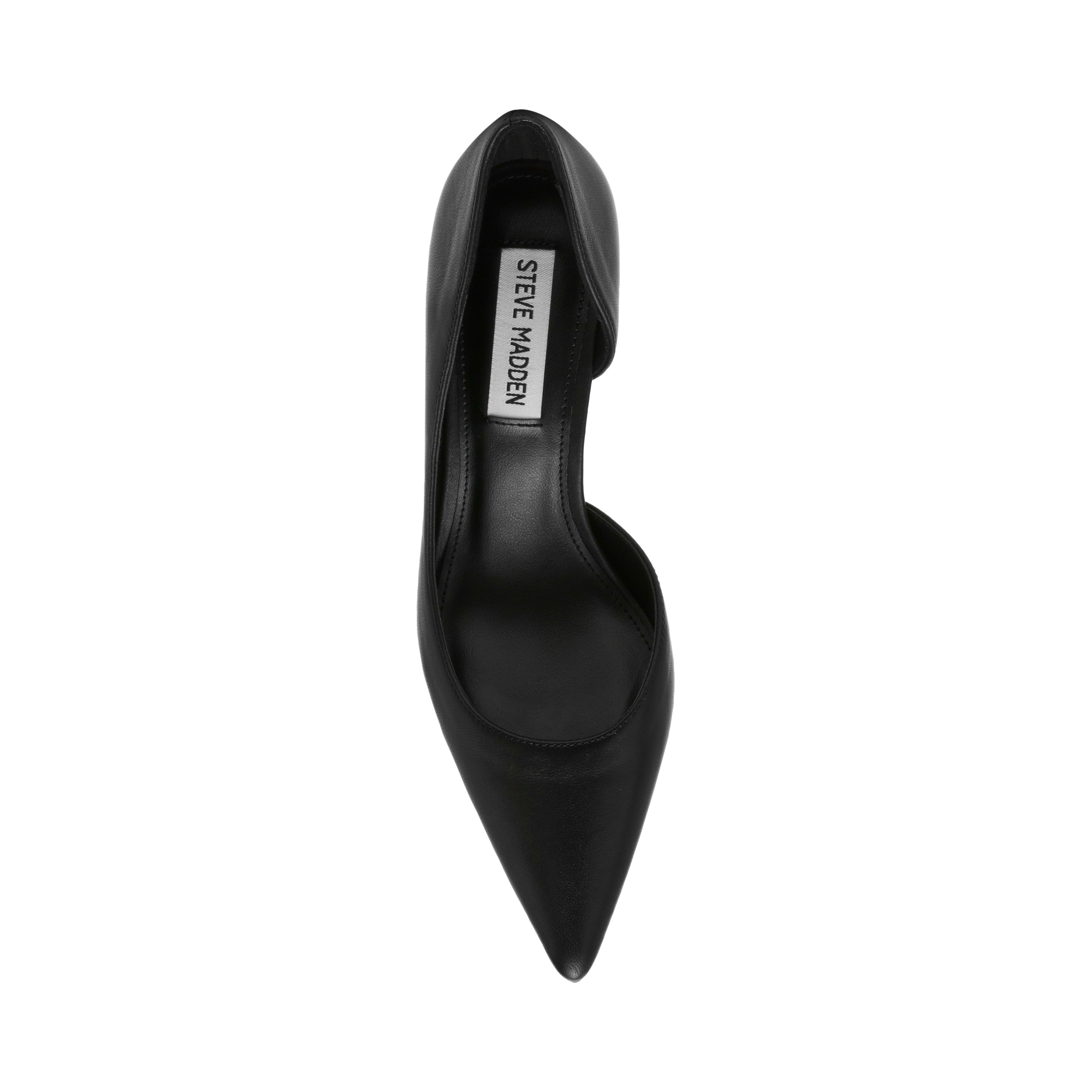 Steve Madden Vena escarpin cuir noir talon 8,5 cm