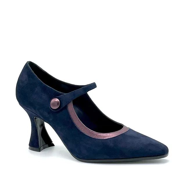 ELATA 52564 mary jane daim bleu talon 7,5 cm