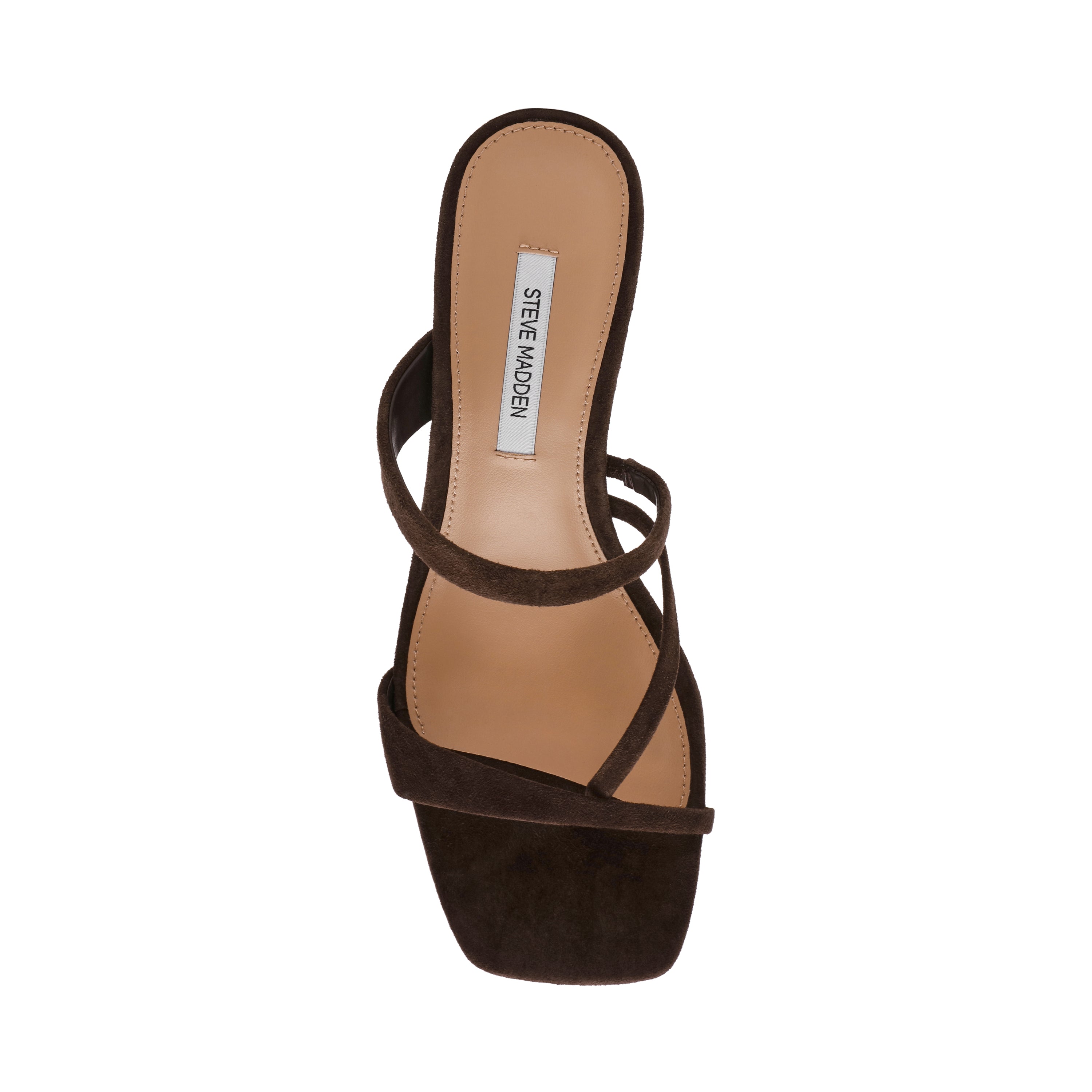 Steve Madden Ajay sandales daim marron talon 4,5 cm