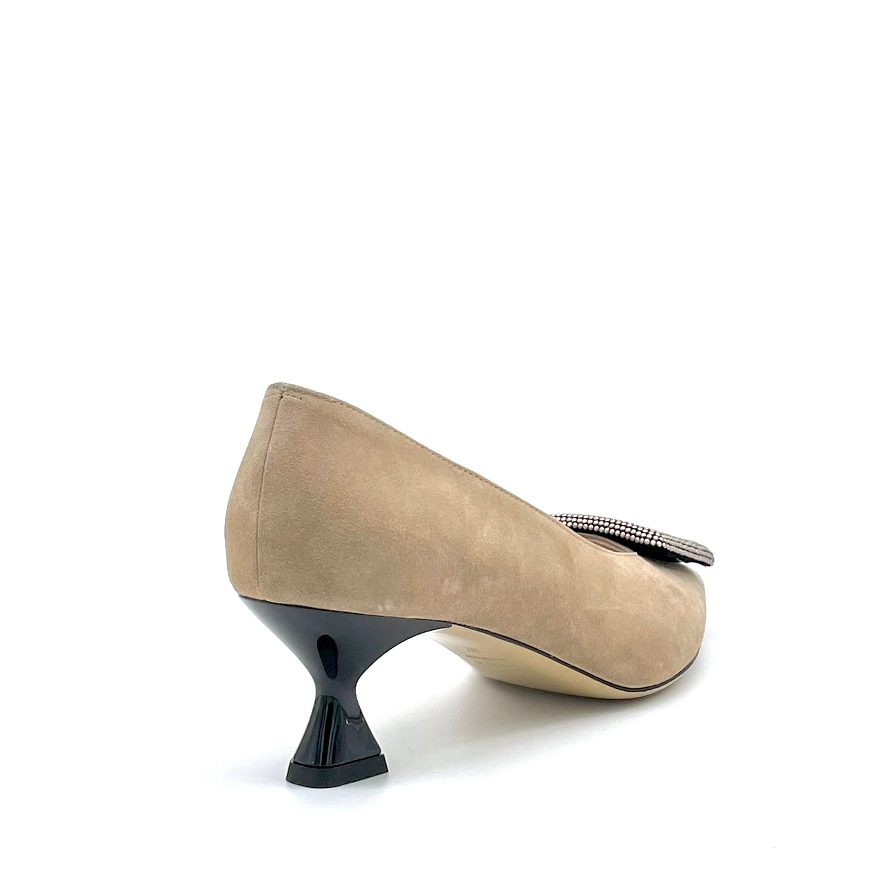 Elata 55507 escarpins beige boucle talon 5,5 cm