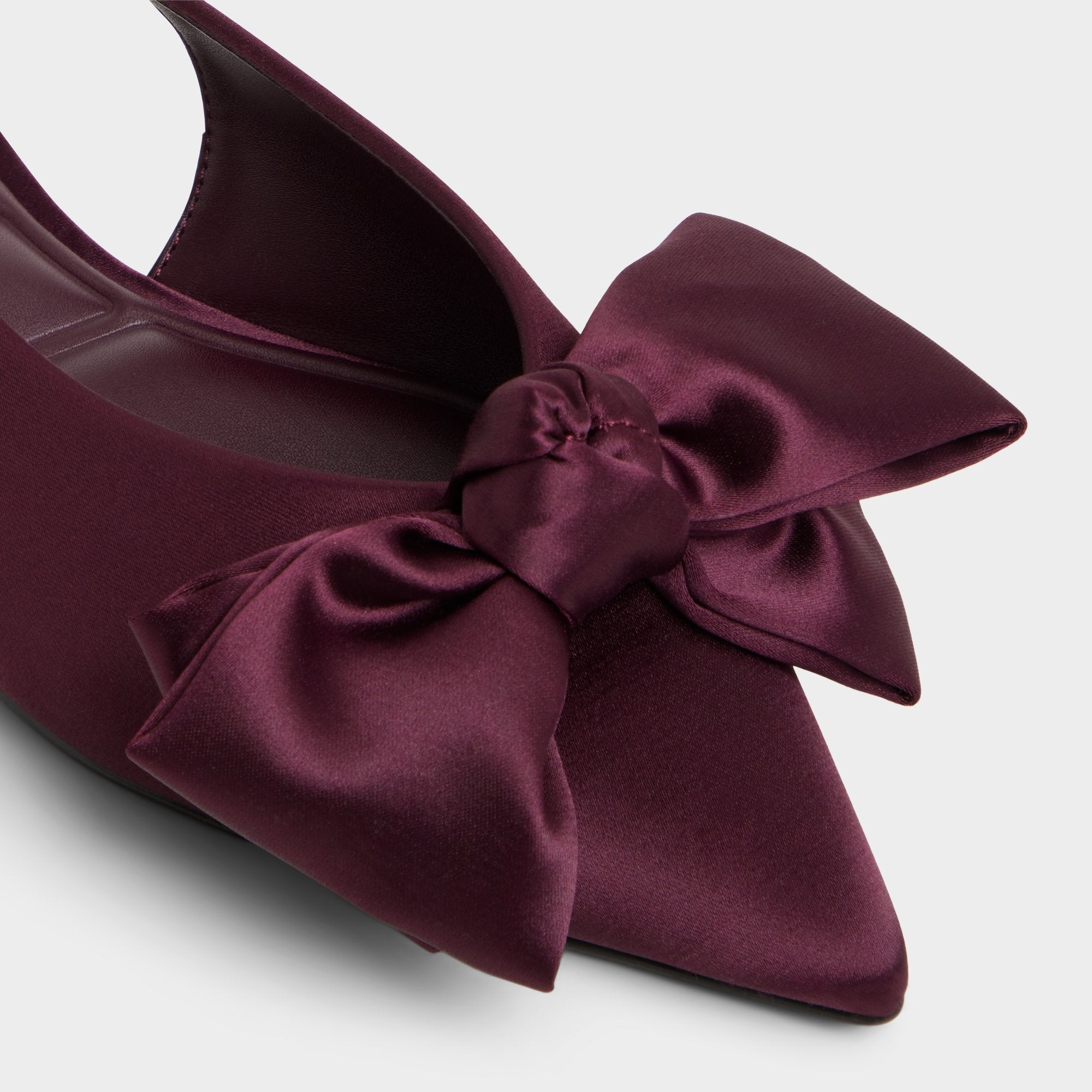 Aldo Festive escarpins slingback satin rouge