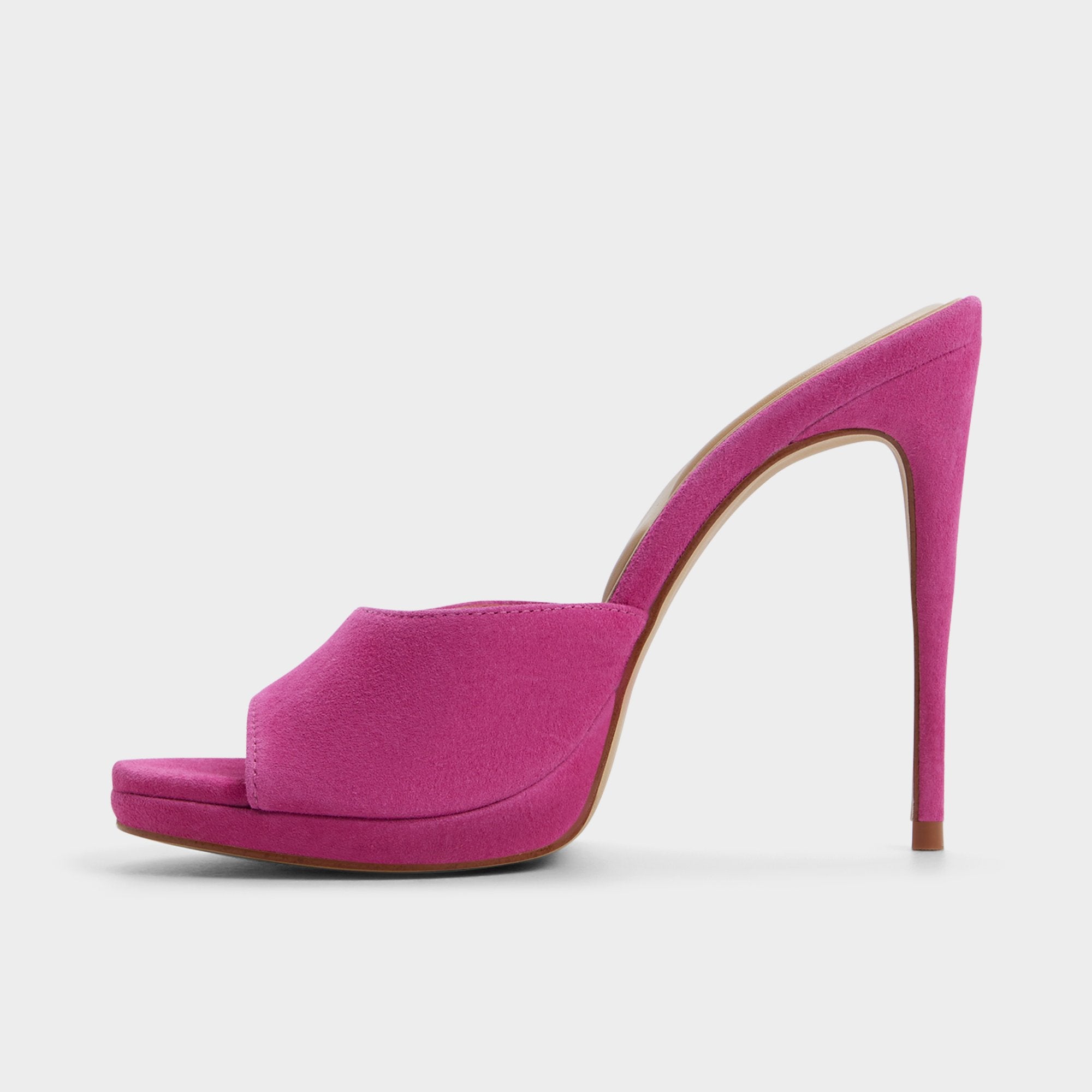 ALDO Rivieraa mules roses talon plateforme