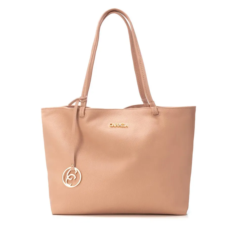 Carmela 18609002 sac cuir marron épaule 46 cm