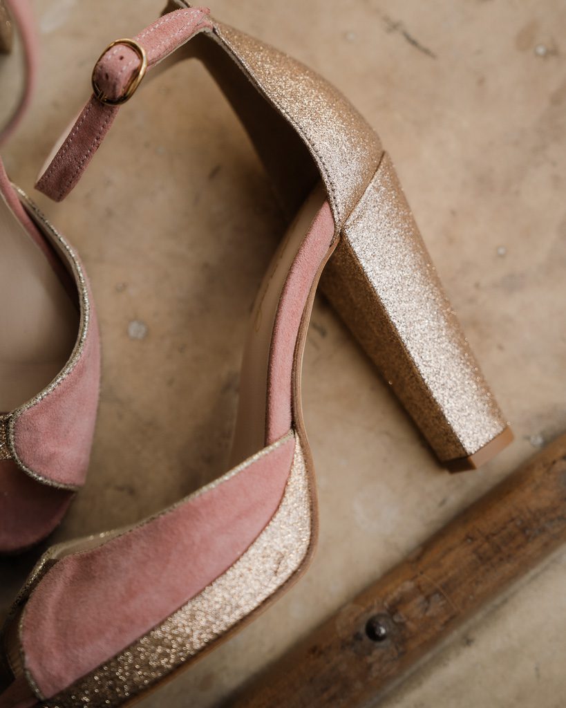 Dessine Moi Un Soulier Charlotte sandale plateforme velours blush