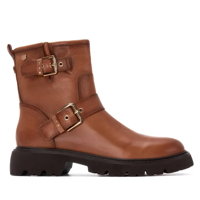 Carmela 16259102 bottine cuir camel a talon