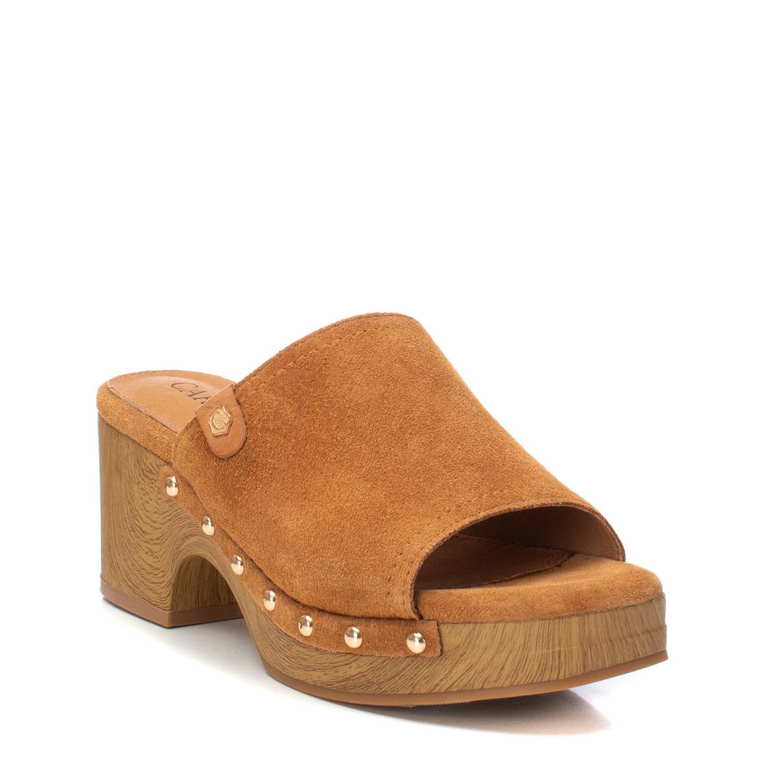 Carmela 16161201 sandales cuir marron talon moyen