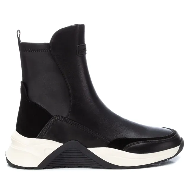 Carmela 16028501 bottine sneaker noire cuir zip