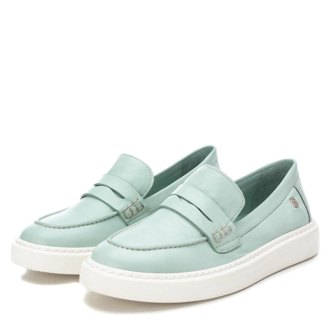 Carmela 16064006 mocassin femme vert cuir sport