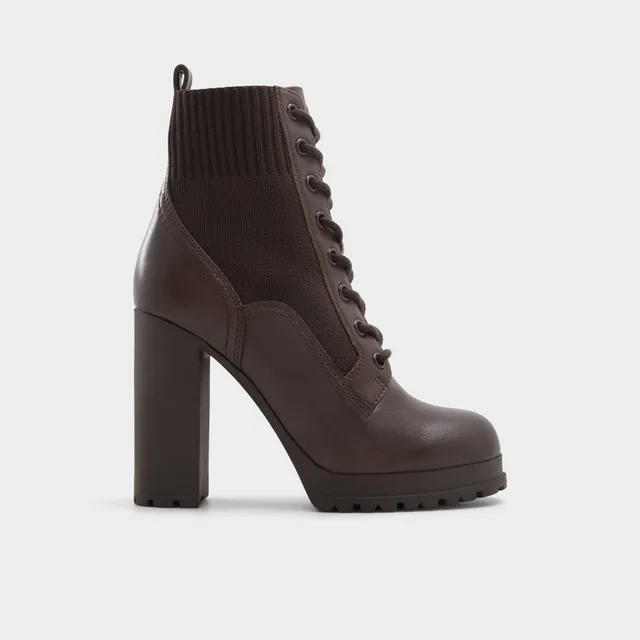 ALDO Rebellious bottines talon marron