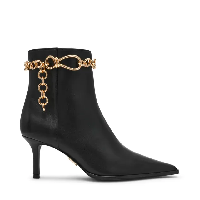 Steve Madden Link In Bootie bottine cuir noir talon 5 cm