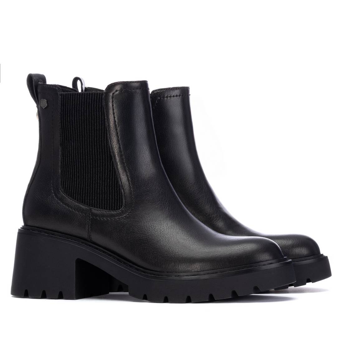 Carmela 16256302 bottine femme noire effet croco