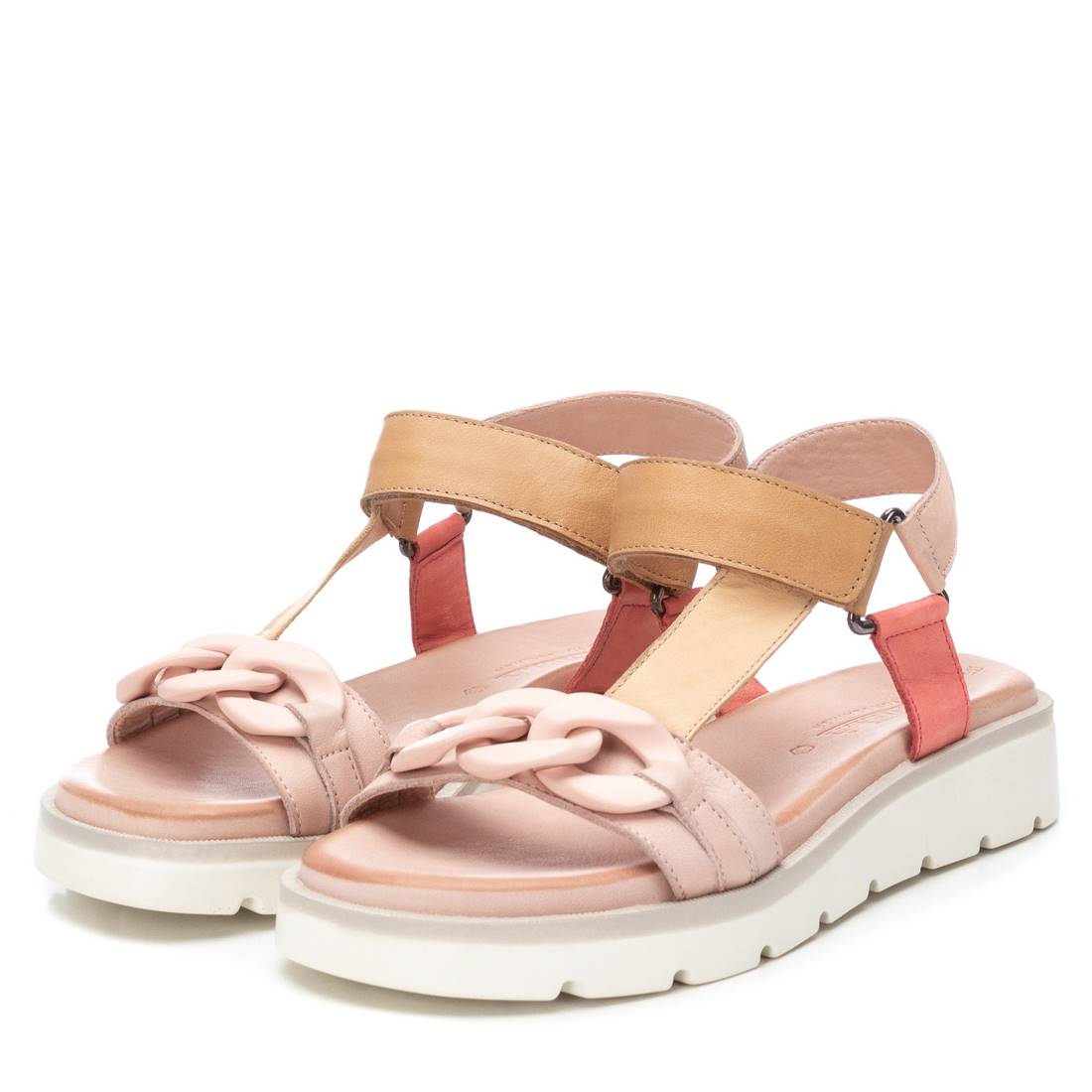 Carmela 16156205 sandale cuir marron chaîne
