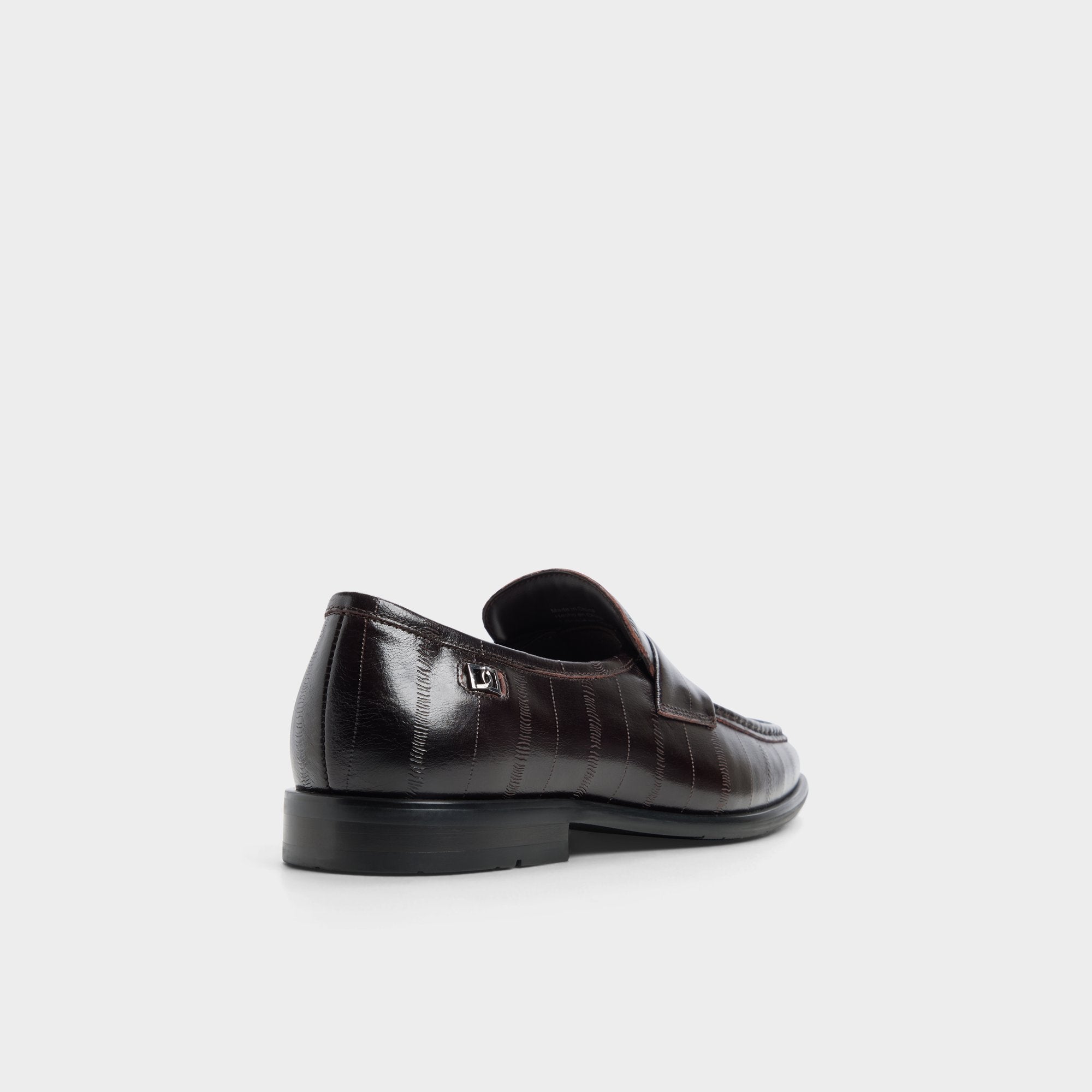 ALDO Emanuele mocassins marron croco