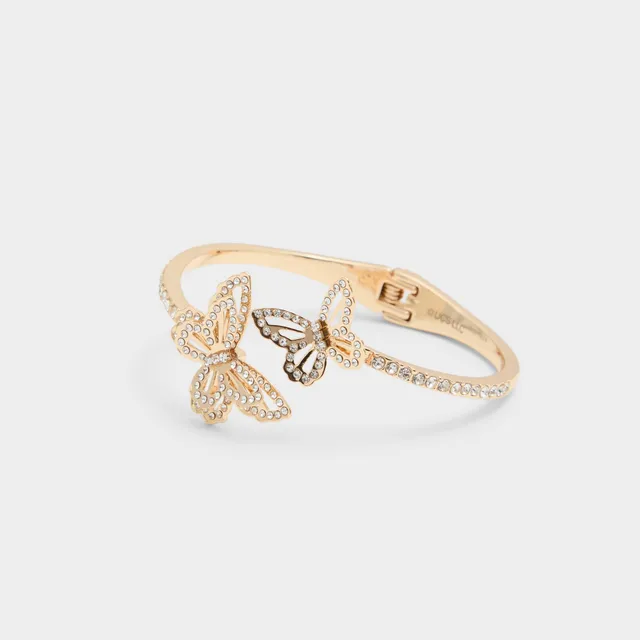 ALDO Glamityflair bracelet jonc doré papillons