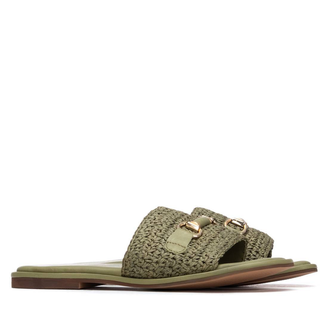 Carmela 16328802 sandales plates kaki