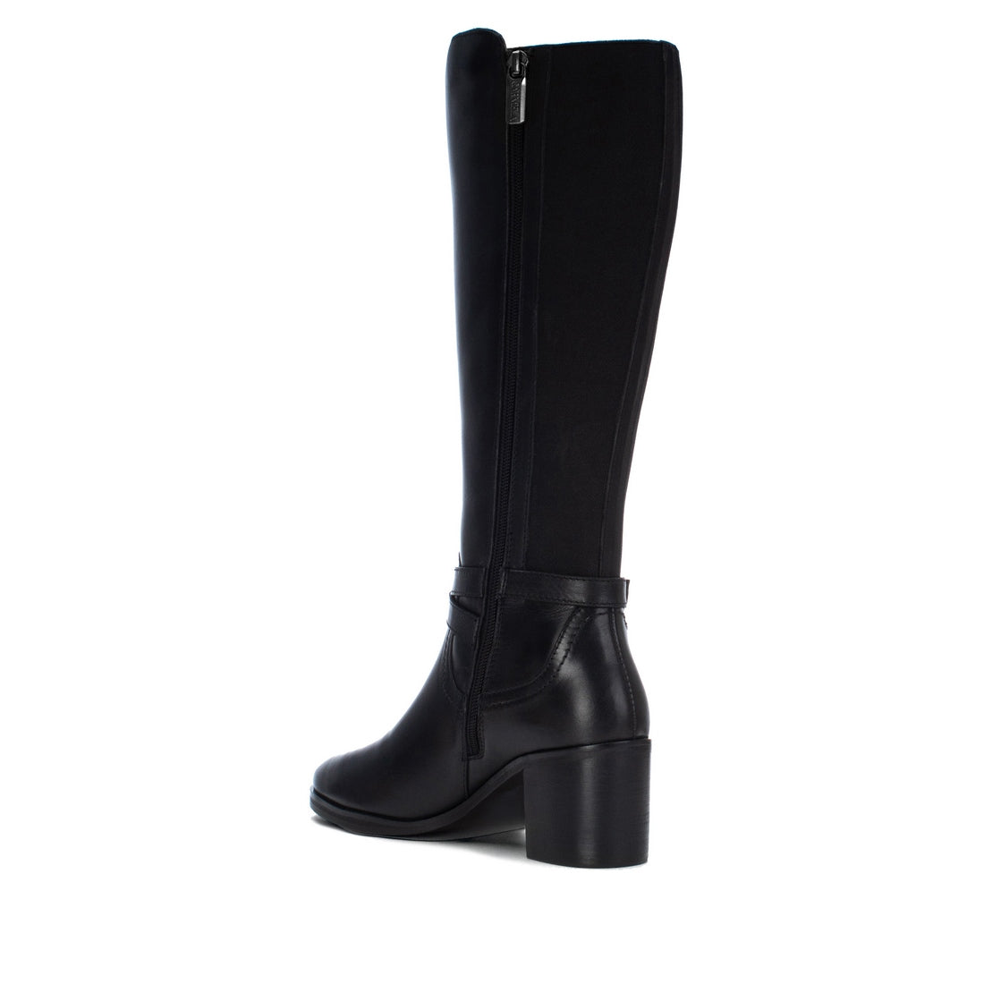 Carmela 16401901 bottes femme noires cuir talon moyen