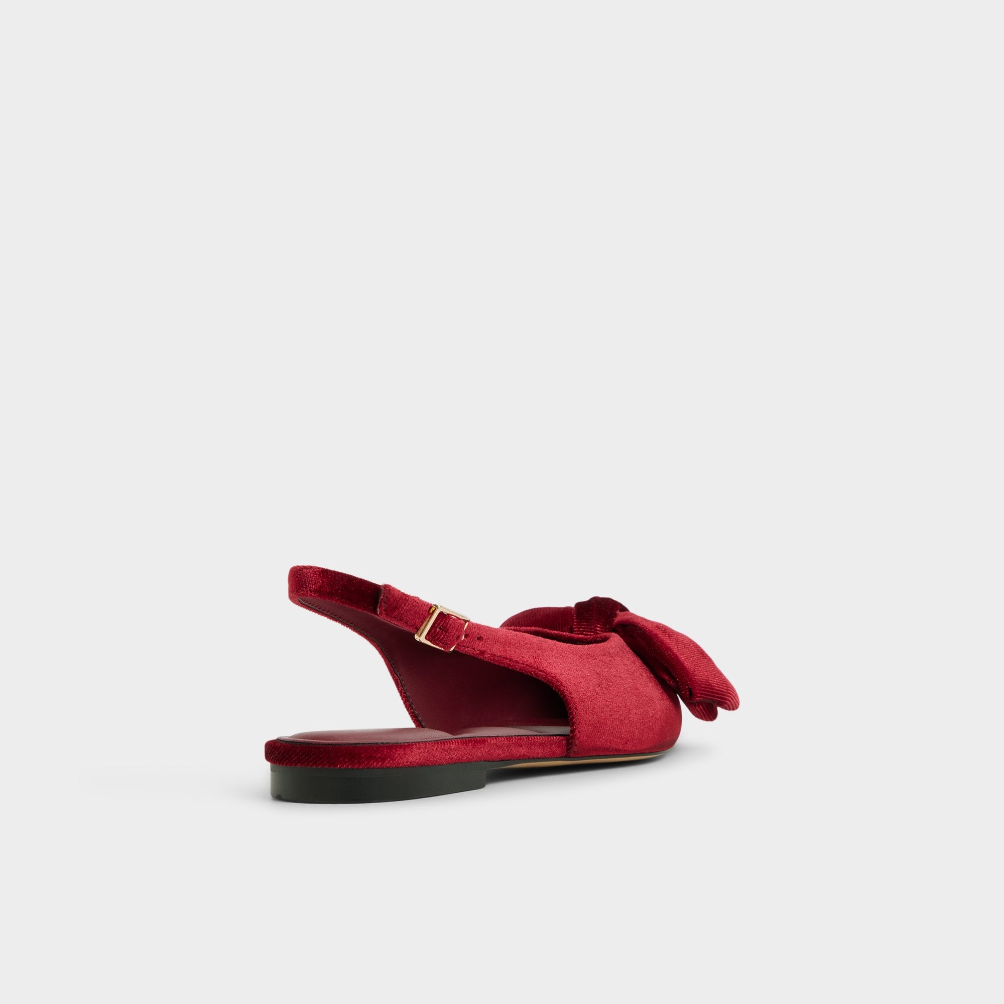 ALDO Festive ballerines rouge velours nœud