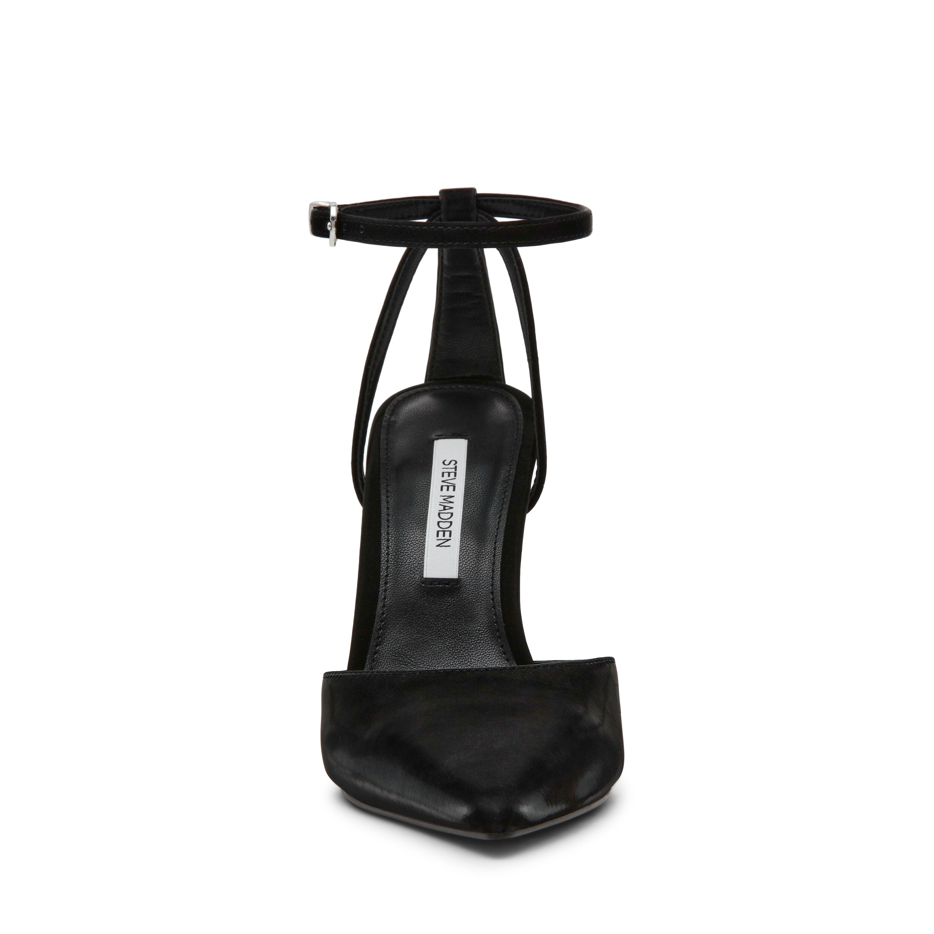 Steve Madden Morrie sandale satin noir talon 10 cm