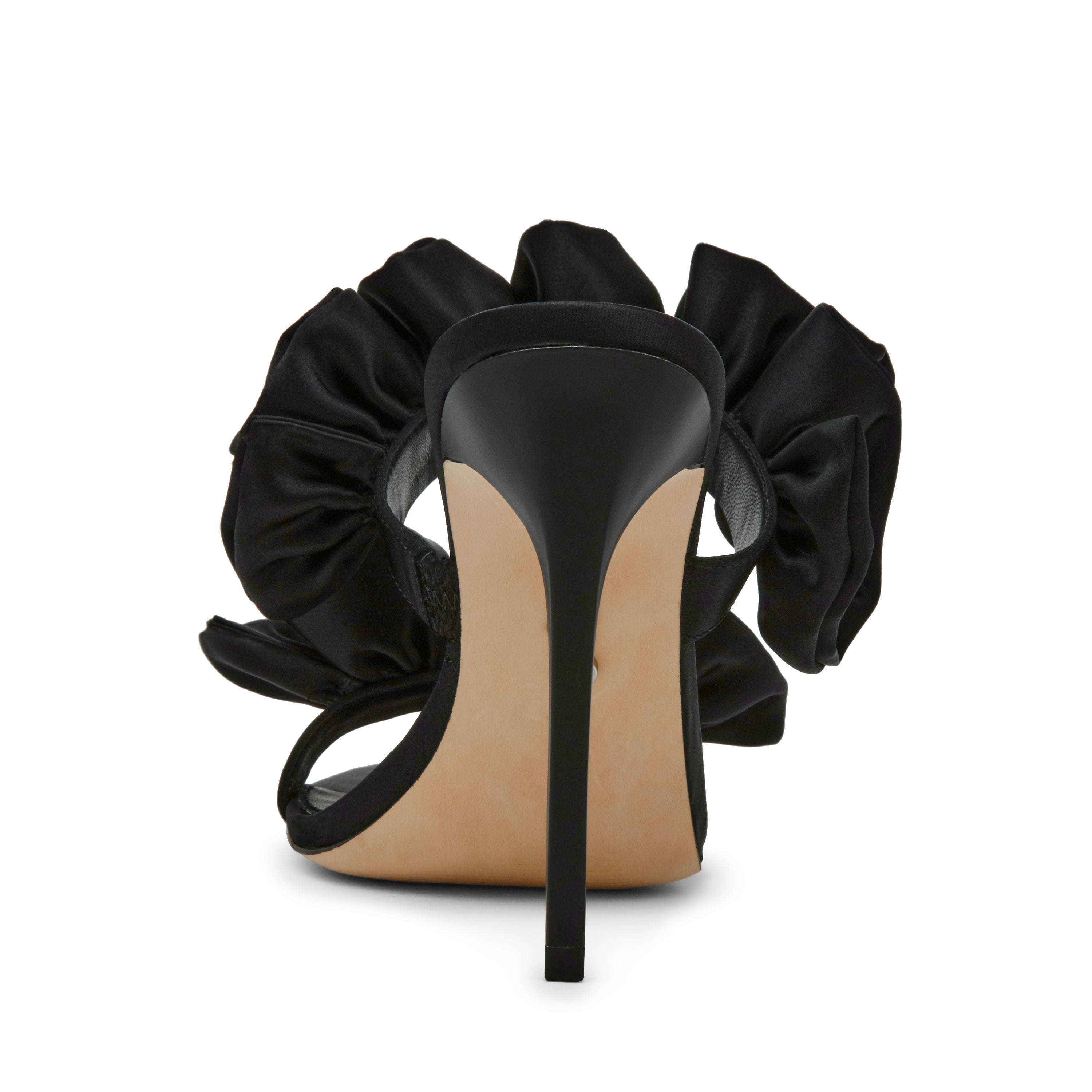 Steve Madden Aalina sandales satin noir talon 10 cm