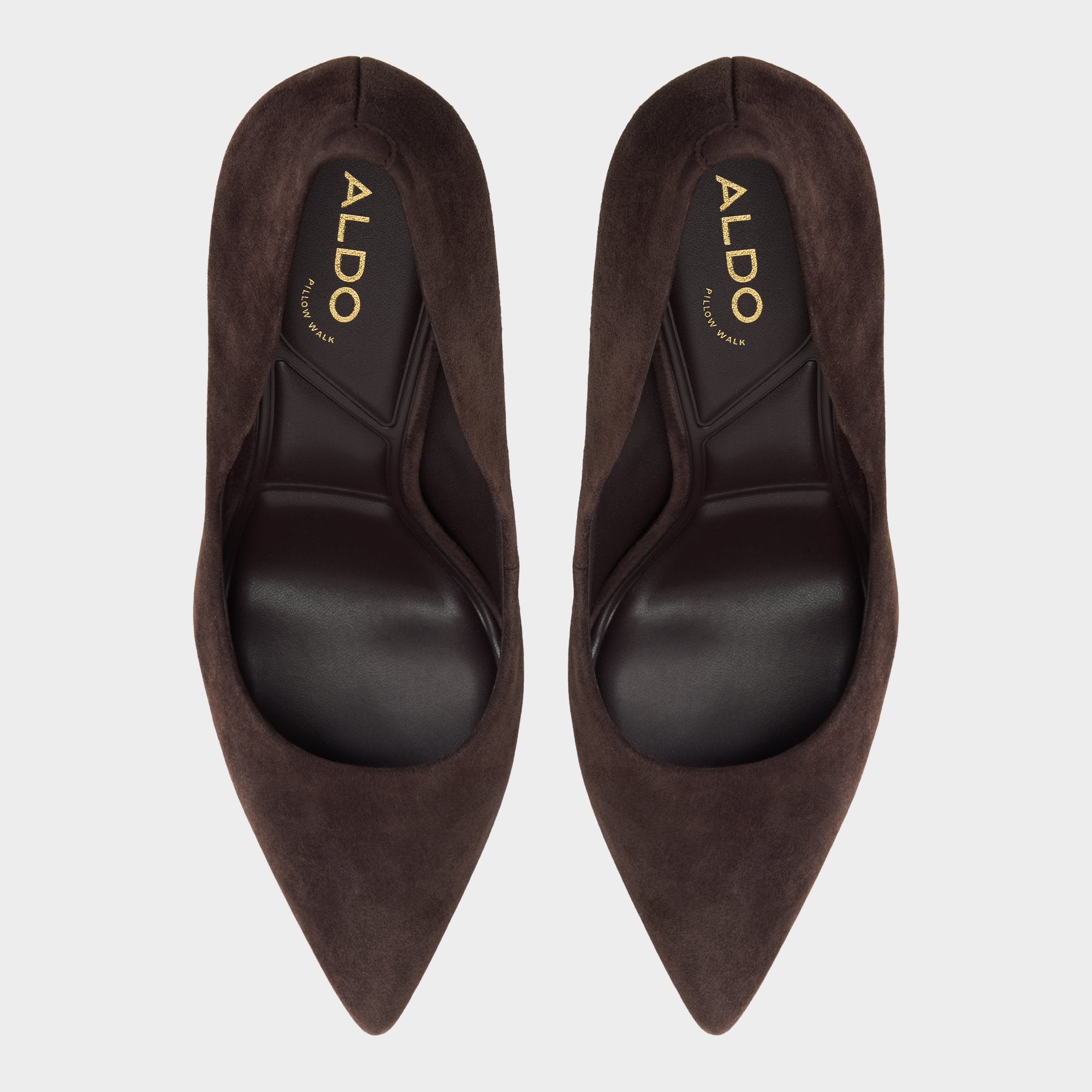 ALDO Stessy 2.0 escarpins daim marron bout pointu