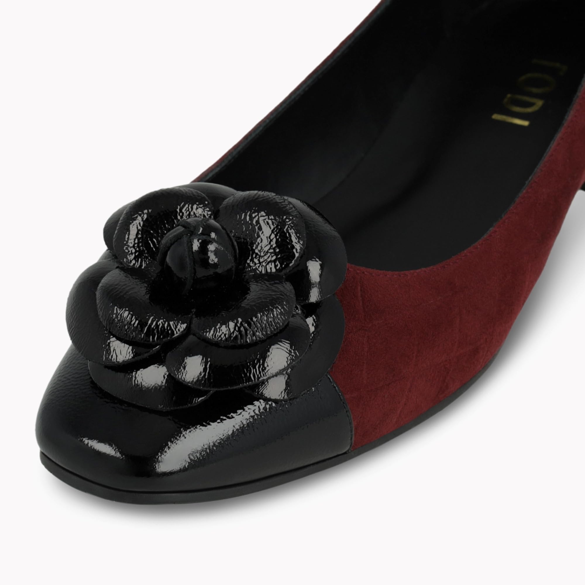 Lodi Amena-Te ballerines bordeaux cuir