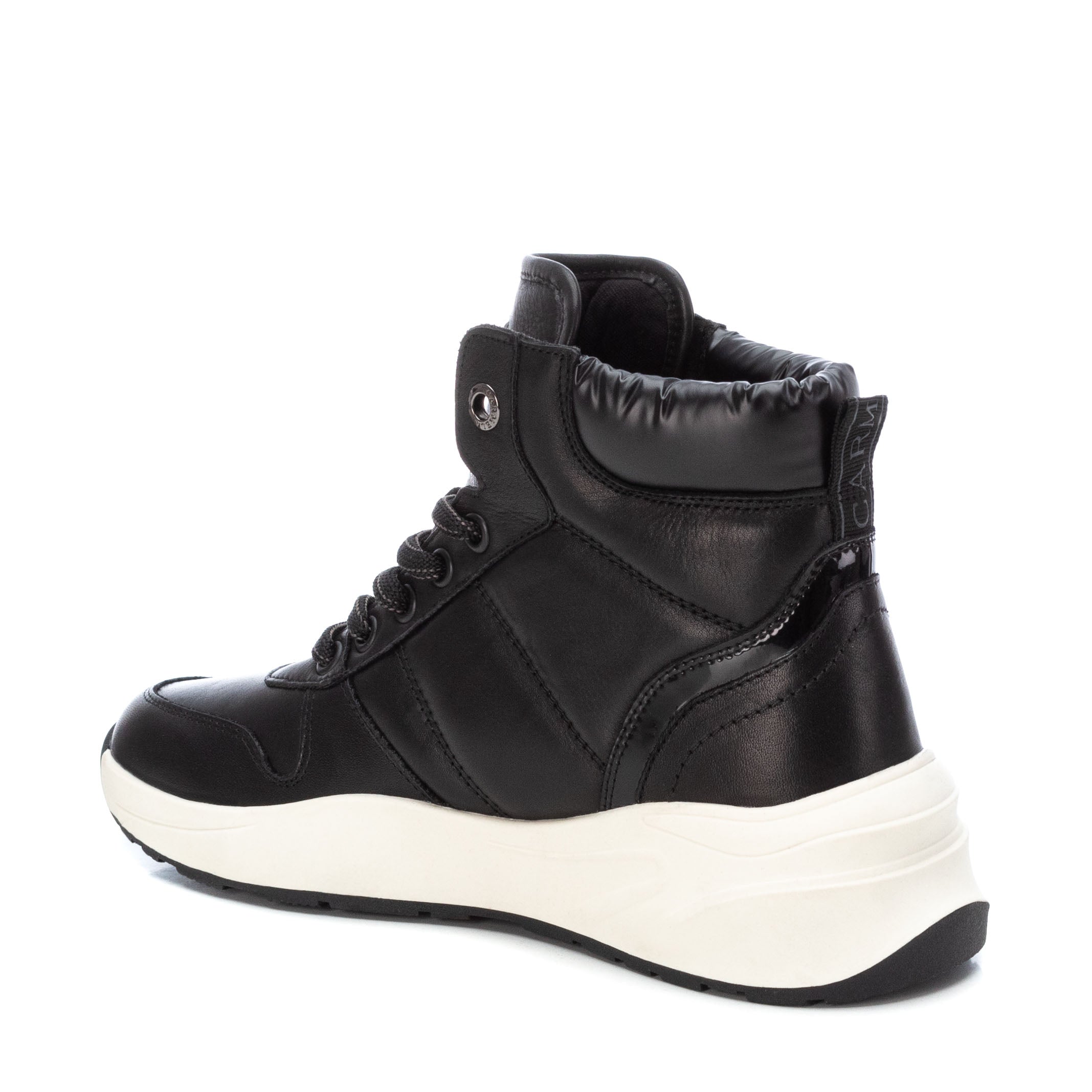 Carmela 16028402 baskets montantes femme noir cuir