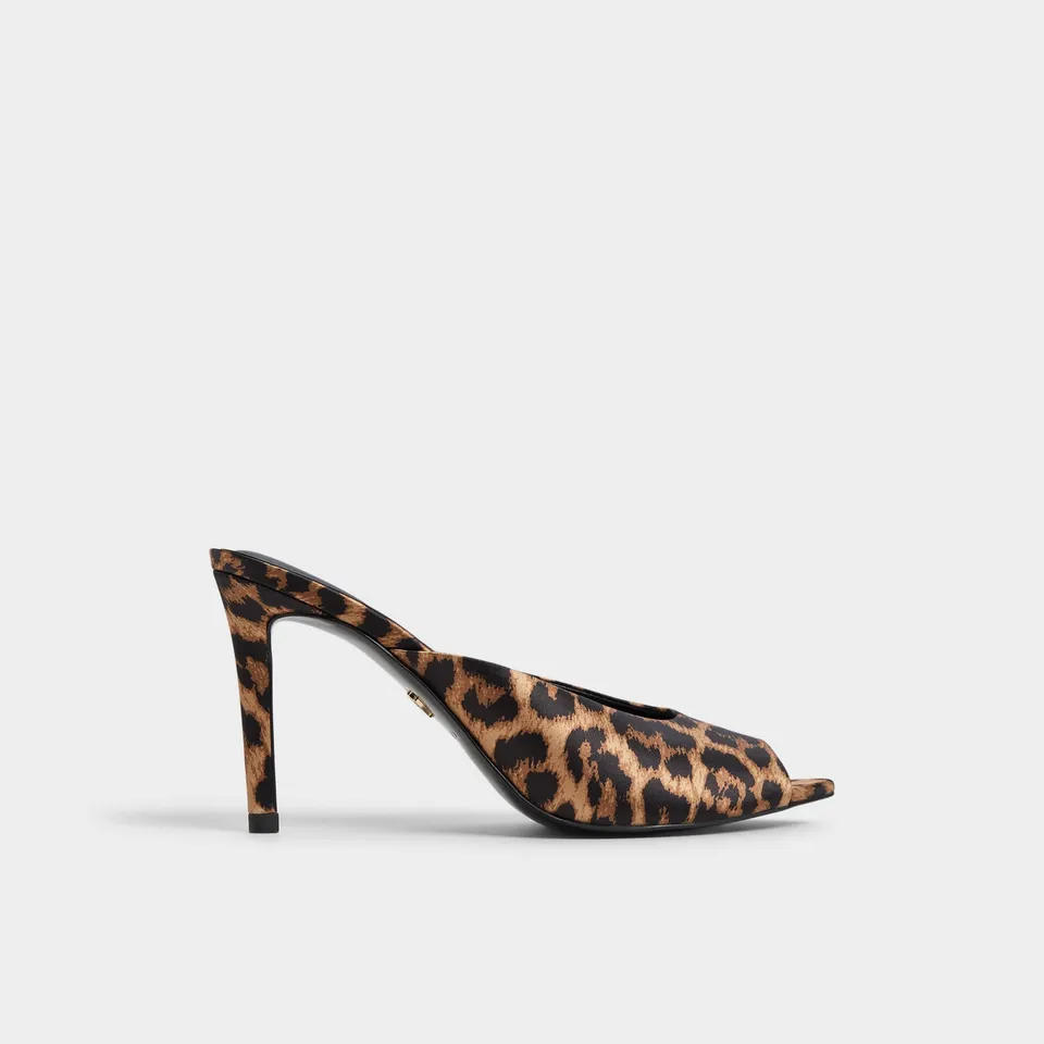 ALDO Elenara mules léopard satin talon aiguille