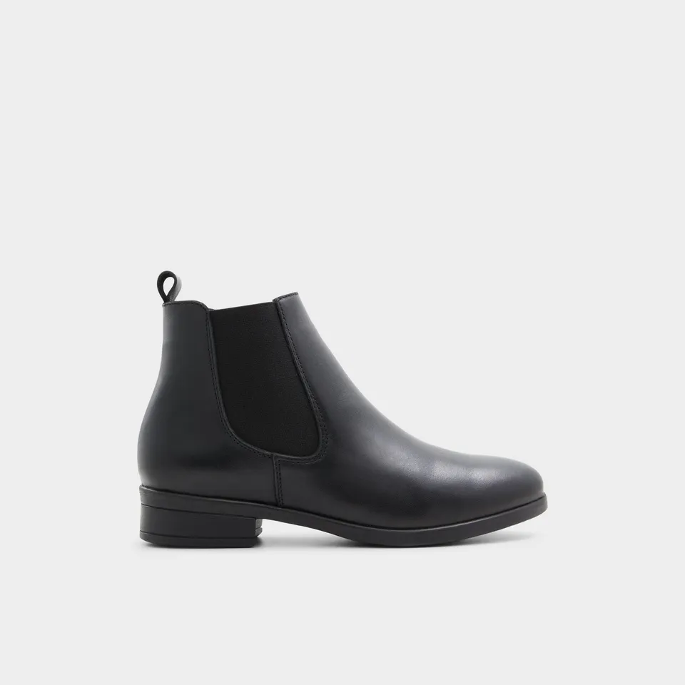 ALDO Wicoenia bottines chelsea cuir noir cranté