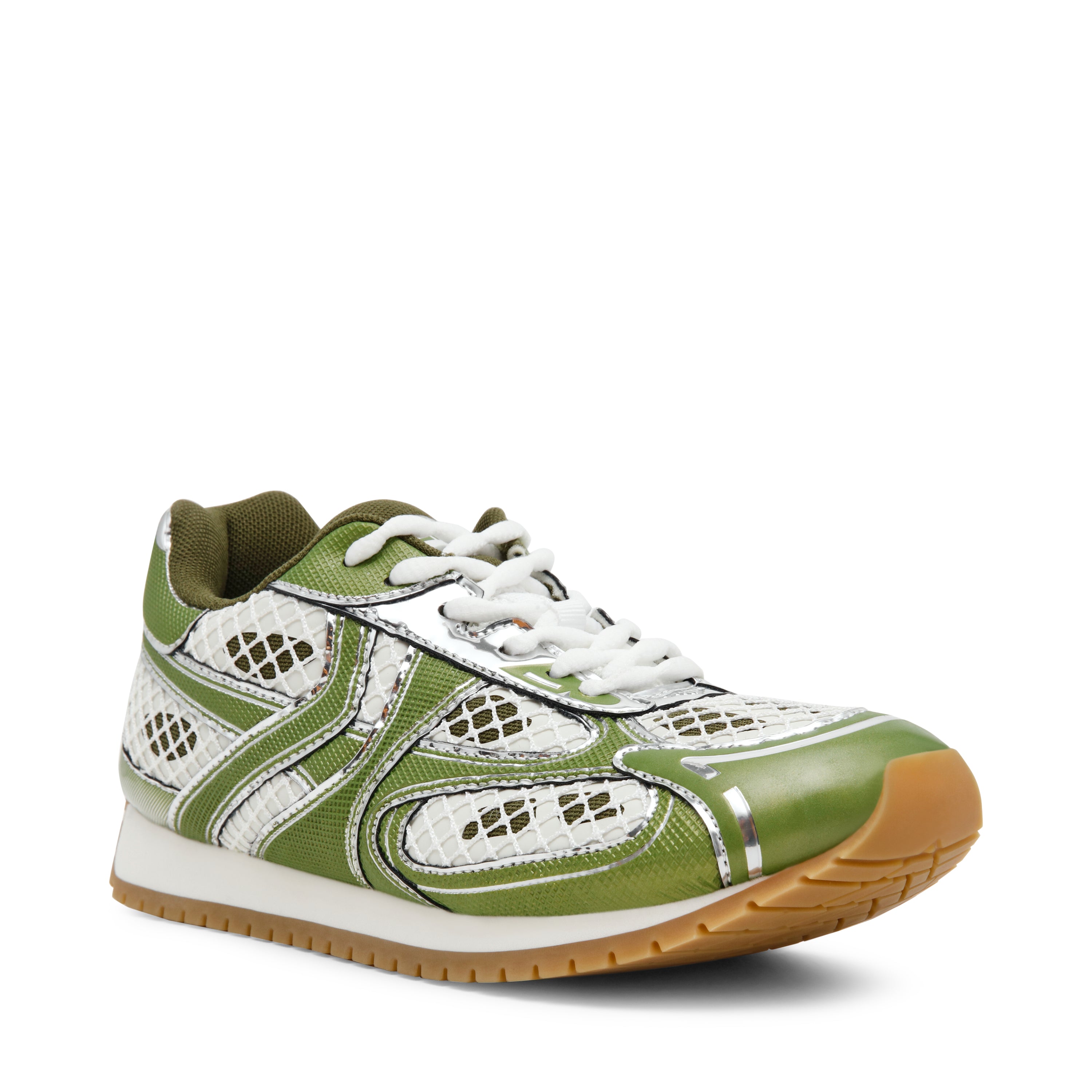 Steve Madden Pager baskets femme vert multi tissu