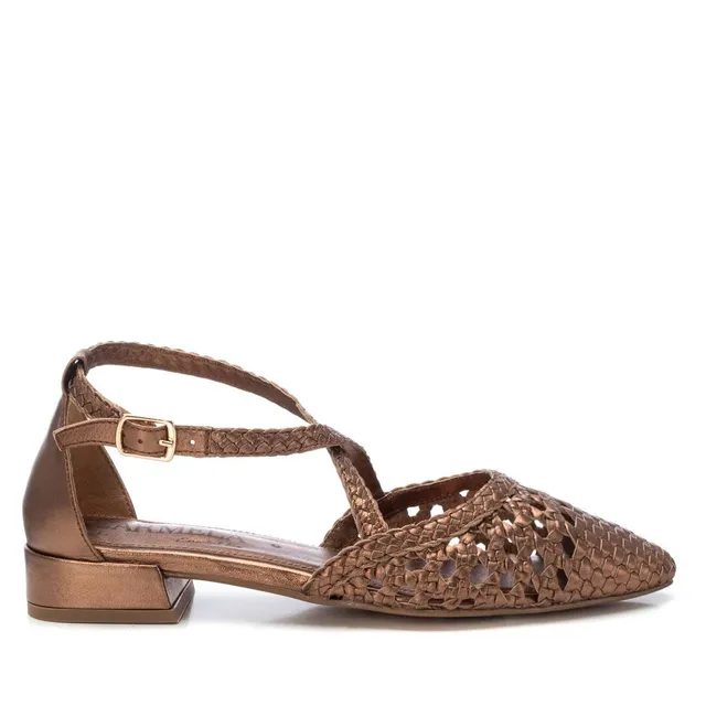 Carmela 16231903 ballerines cuir doré talon bas