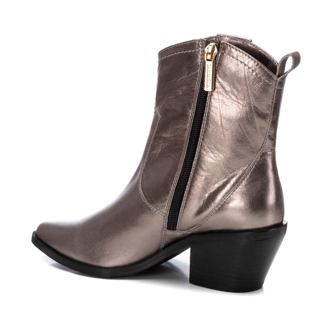 Carmela 16177602 bottines cuir gris talon 5 cm