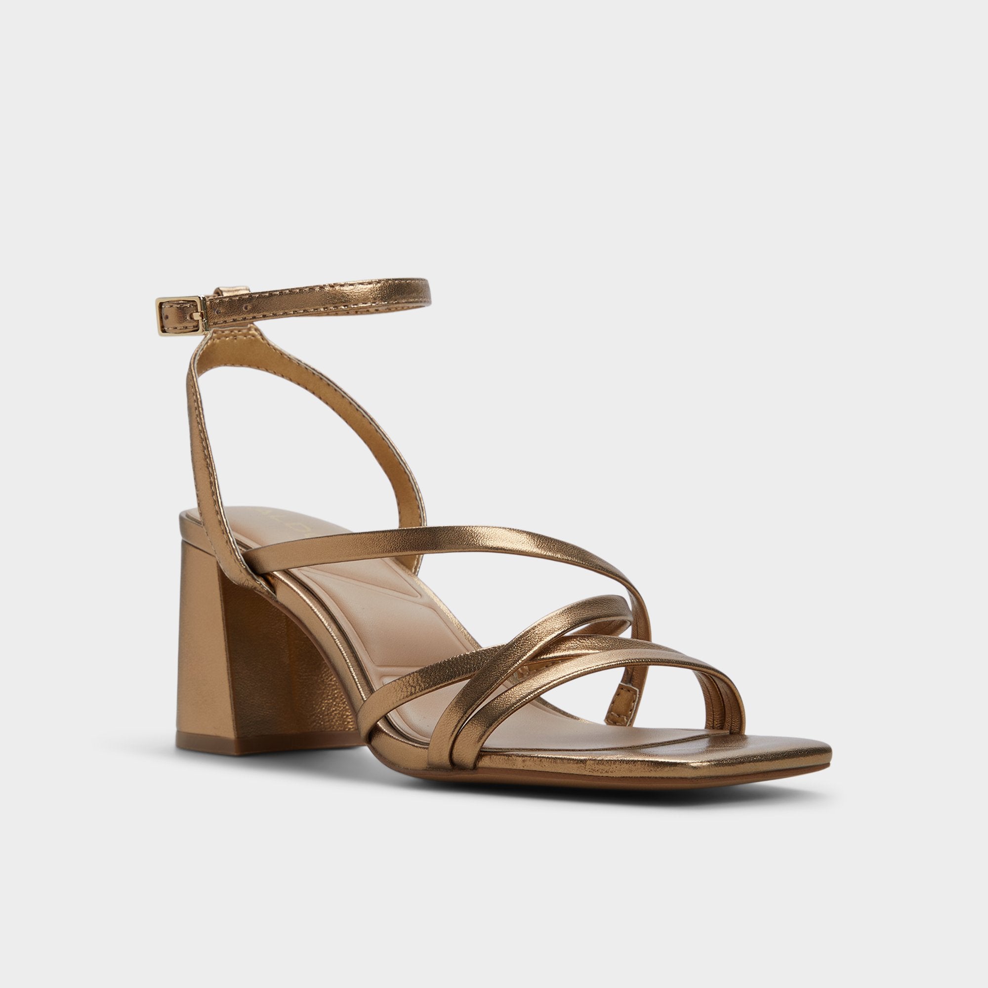 ALDO Esther sandales dorées femme talon bloc