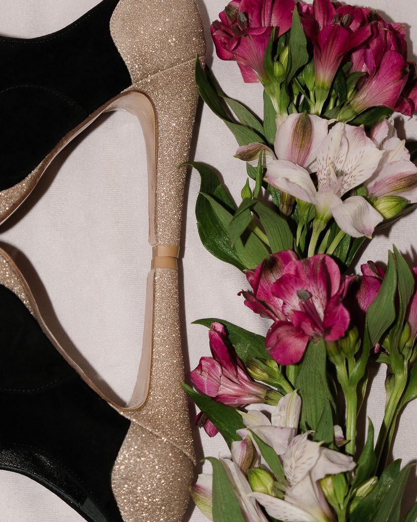 Dessine Moi Un Soulier Richelieu plateforme velours noir or